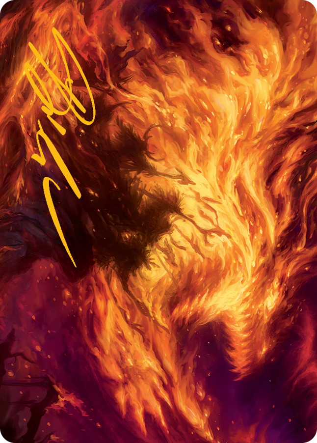 Stoke the Flames Art Card (Gold-Stamped Signature) [March of the Machine Art Series] | The CG Realm