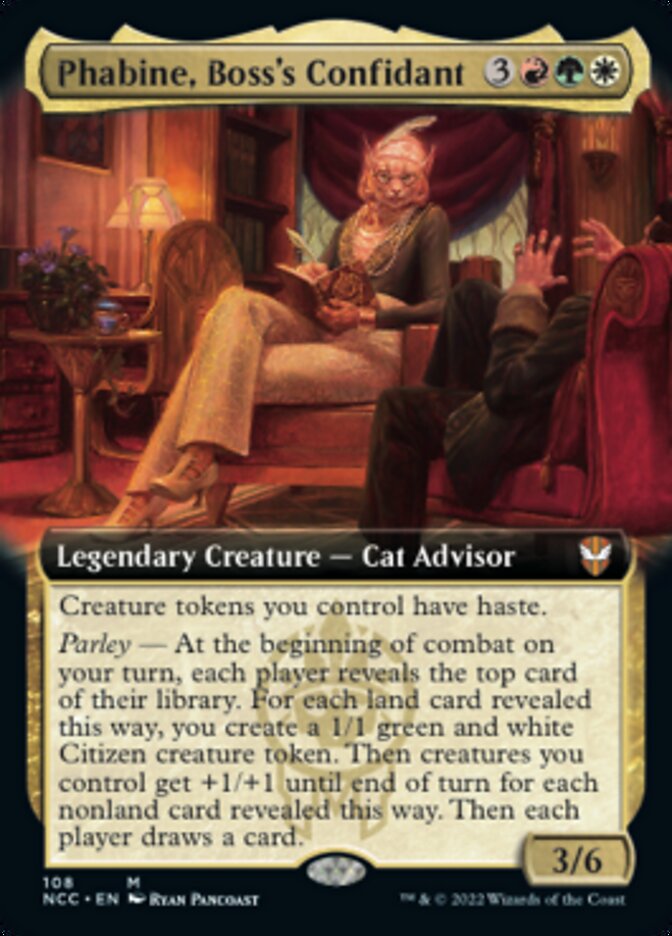Phabine, Boss's Confidant (Extended Art) [Streets of New Capenna Commander] | The CG Realm