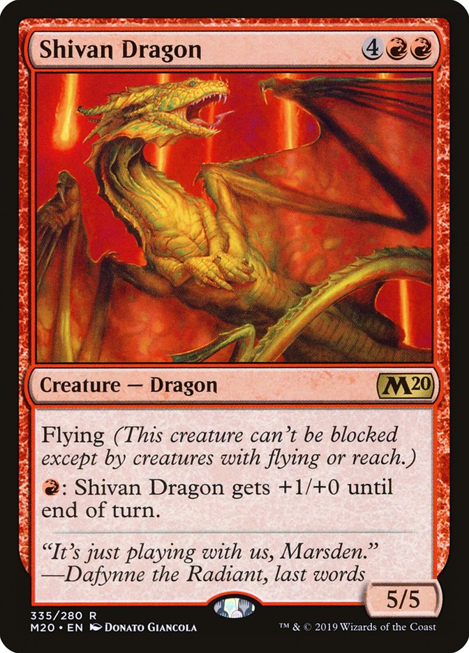 Shivan Dragon [Core Set 2020] | The CG Realm