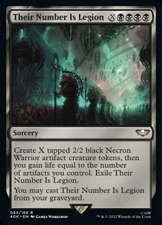 Their Number Is Legion (Surge Foil) [Warhammer 40,000] | The CG Realm