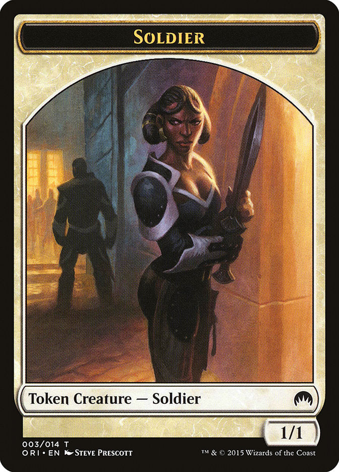 Soldier Token [Magic Origins Tokens] | The CG Realm