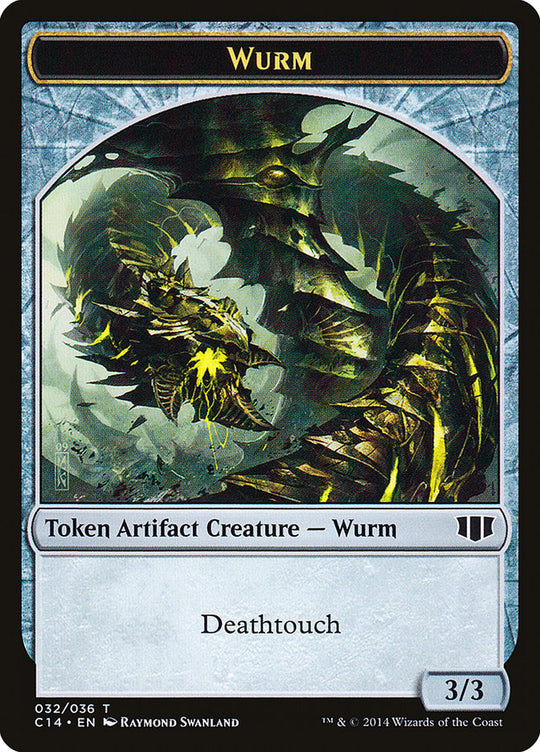 Wurm (Deathtouch) // Goat Double-sided Token (C14-32 // 3) - Commander 2014 Tokens