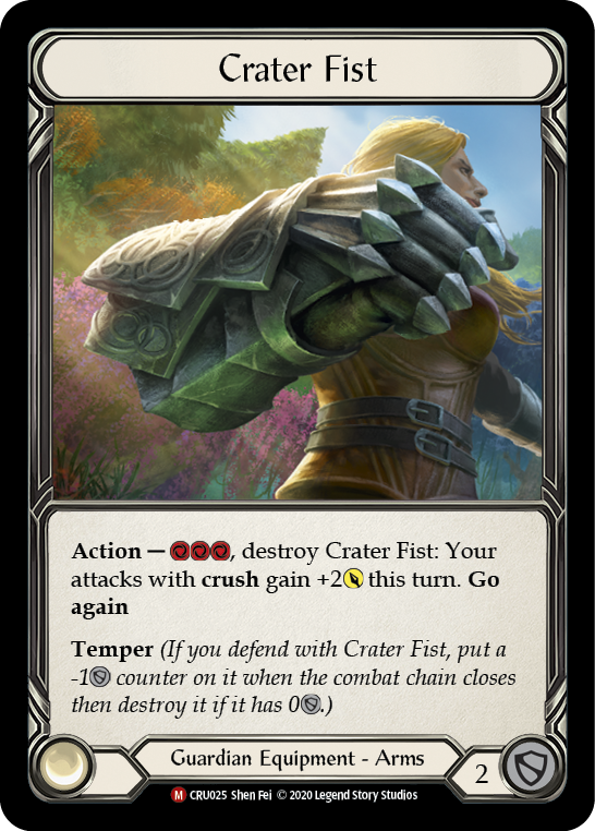 Crater Fist [CRU025] (Crucible of War)  1st Edition Cold Foil | The CG Realm