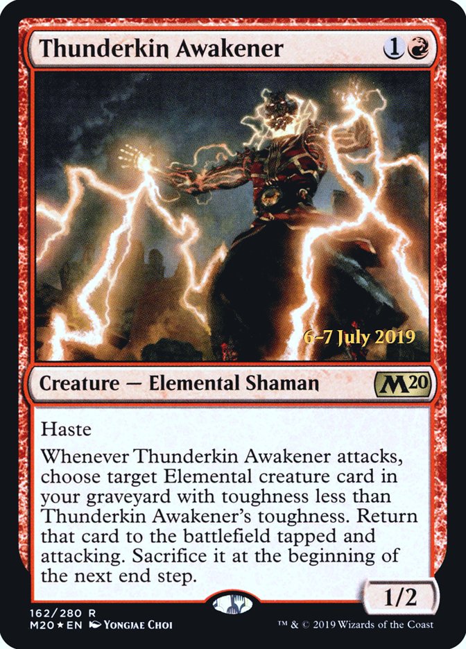 Thunderkin Awakener [Core Set 2020 Prerelease Promos] | The CG Realm