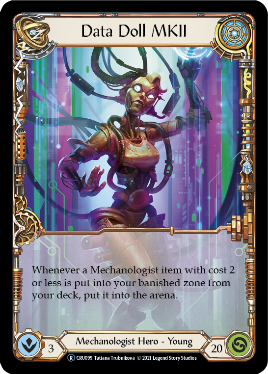 Data Doll MKII [U-CRU099] (Crucible of War Unlimited)  Unlimited Rainbow Foil | The CG Realm