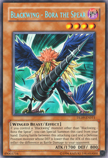 Blackwing - Bora the Spear (Blue) [DL09-EN011] Rare | The CG Realm