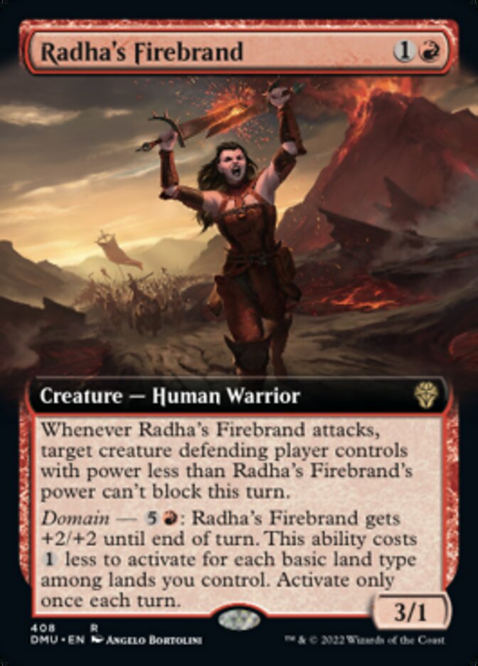 Radha's Firebrand (Extended Art) [Dominaria United] | The CG Realm