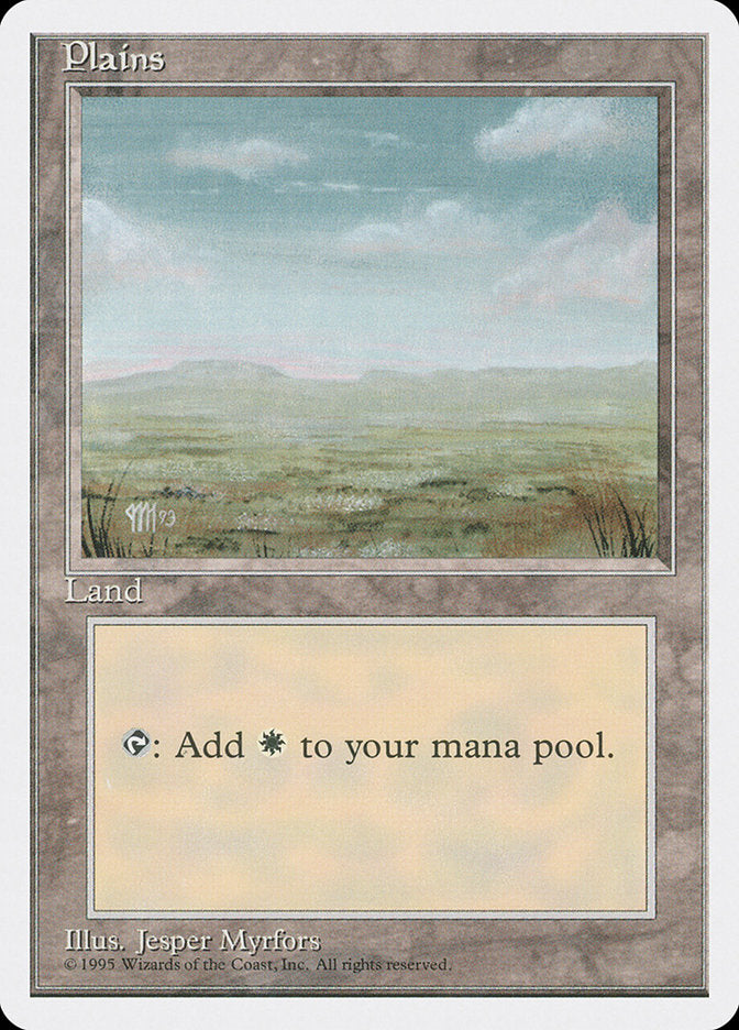 Plains (Signature on Left) [Fourth Edition] | The CG Realm