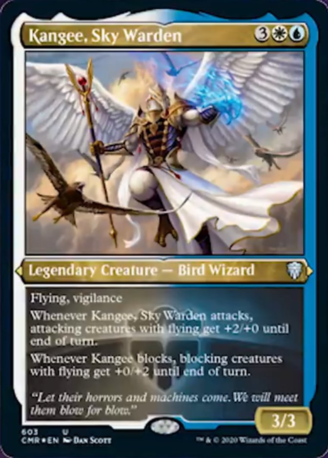 Kangee, Sky Warden (Etched) [Commander Legends] | The CG Realm