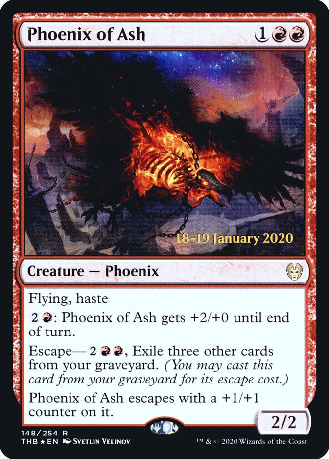 Phoenix of Ash [Theros Beyond Death Prerelease Promos] | The CG Realm