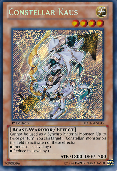 Constellar Kaus [HA07-EN045] Secret Rare | The CG Realm