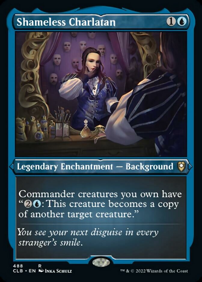 Shameless Charlatan (Foil Etched) [Commander Legends: Battle for Baldur's Gate] | The CG Realm
