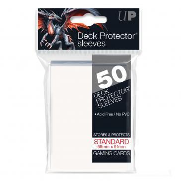 50ct White Standard Deck Protectors | The CG Realm