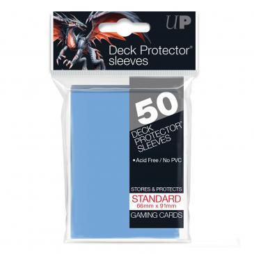 50ct Light Blue Standard Deck Protectors | The CG Realm