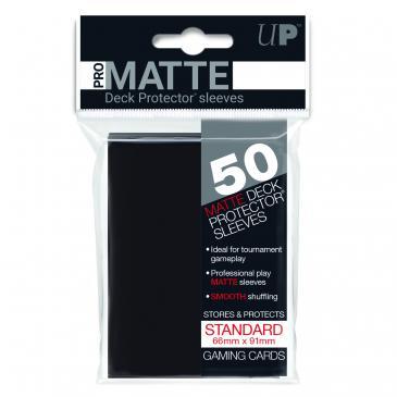 50ct Pro-Matte Black Standard Deck Protectors | The CG Realm