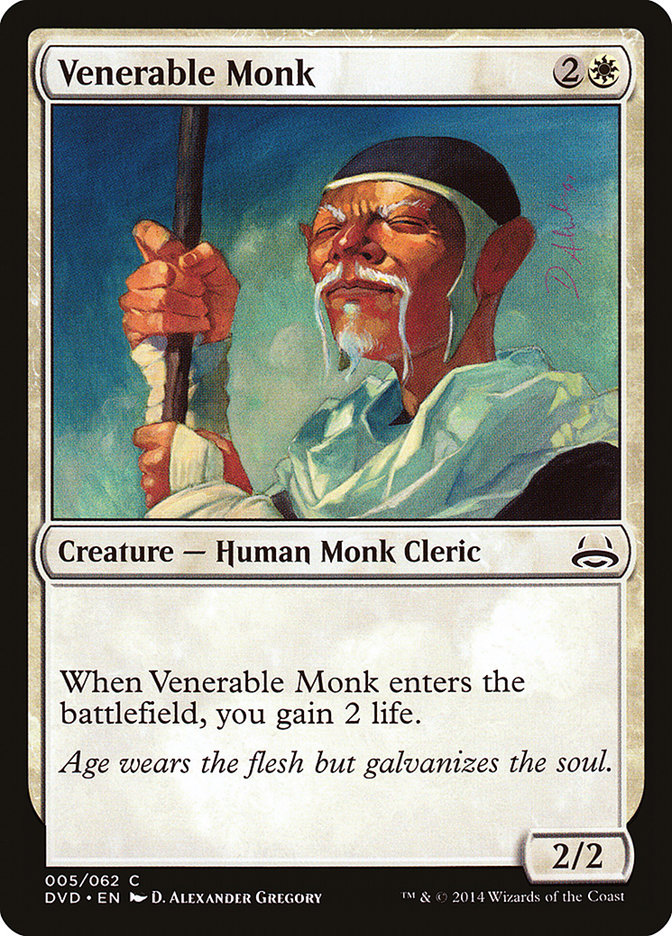 Venerable Monk (Divine vs. Demonic) [Duel Decks Anthology] | The CG Realm