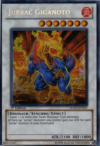 Jurrac Giganoto [HA02-EN057] Secret Rare | The CG Realm