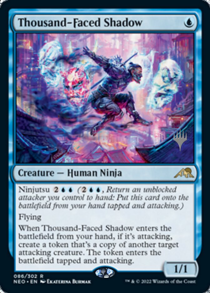 Thousand-Faced Shadow (Promo Pack) [Kamigawa: Neon Dynasty Promos] | The CG Realm