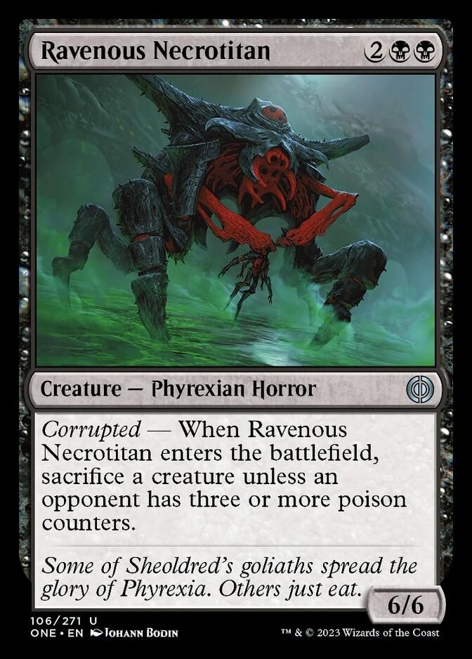 Ravenous Necrotitan [Phyrexia: All Will Be One] | The CG Realm