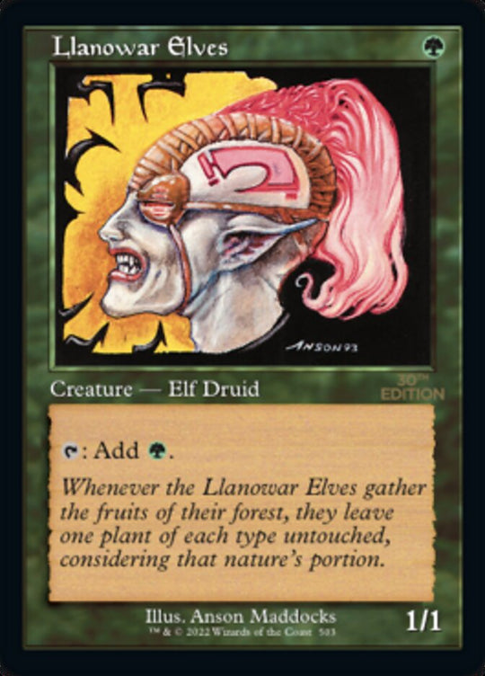 Llanowar Elves (Retro Frame) (30A-503) - 30th Anniversary Edition