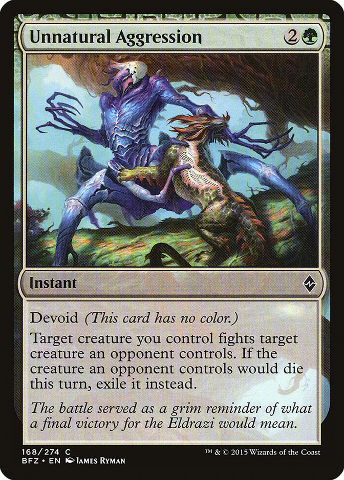 Unnatural Aggression [Battle for Zendikar] | The CG Realm