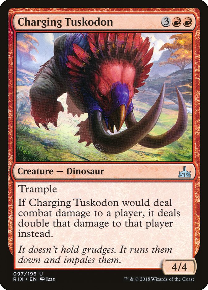 Charging Tuskodon [Rivals of Ixalan] | The CG Realm