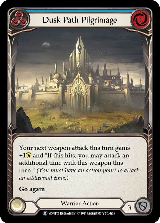 Dusk Path Pilgrimage (Blue) [U-MON112-RF] (Monarch Unlimited)  Unlimited Rainbow Foil | The CG Realm