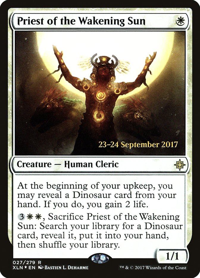 Priest of the Wakening Sun [Ixalan Prerelease Promos] | The CG Realm