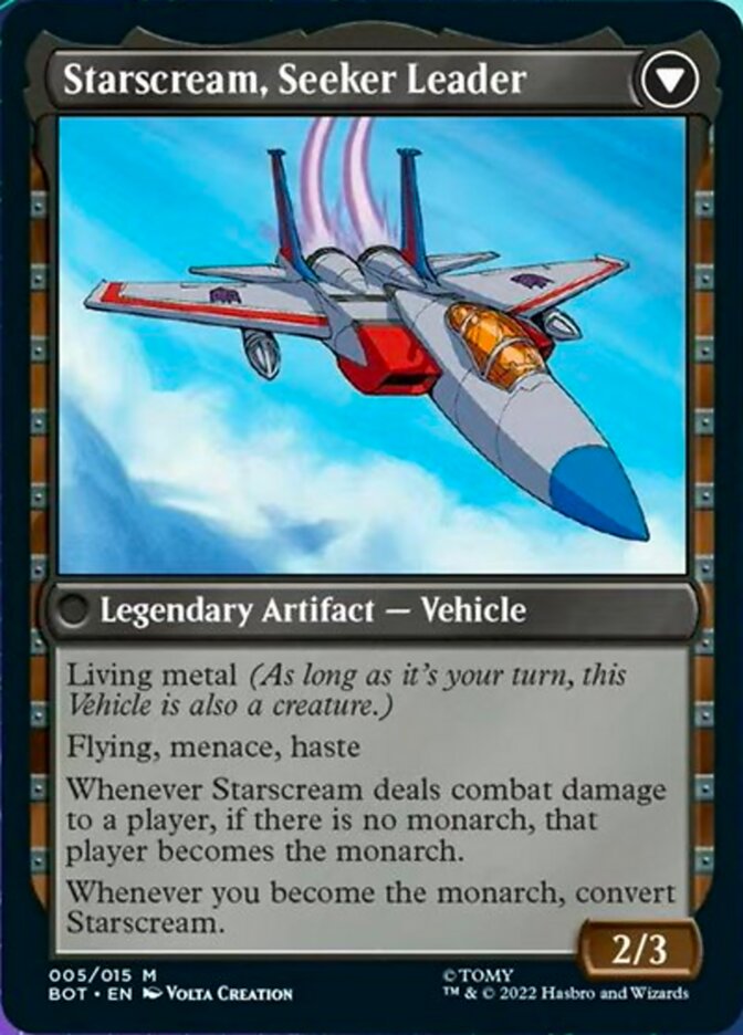 Starscream, Power Hungry (BOT-005) - Transformers: (convertdfc)