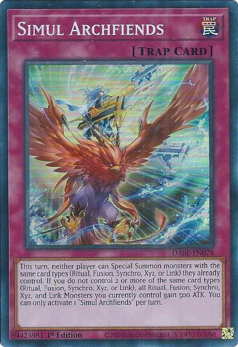 Simul Archfiends [DABL-EN078] Super Rare | The CG Realm