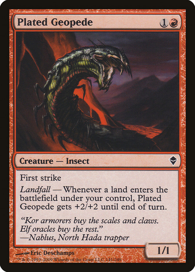 Plated Geopede [Zendikar] | The CG Realm