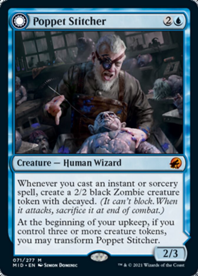 Poppet Stitcher (MID-071) - Innistrad: Midnight Hunt: (Double Faced Transform)