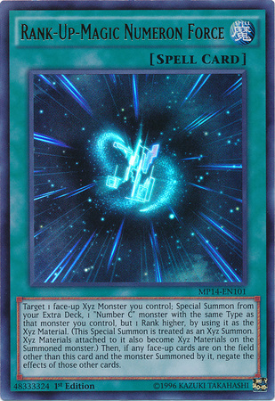Rank-Up-Magic Numeron Force [MP14-EN101] Ultra Rare | The CG Realm