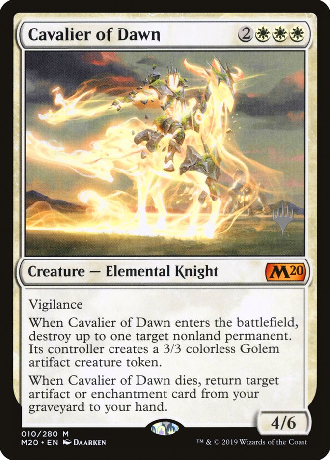 Cavalier of Dawn (Promo Pack) [Core Set 2020 Promos] | The CG Realm