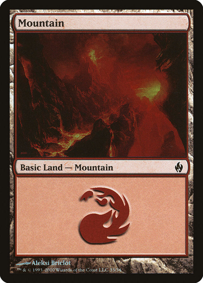 Mountain (33) [Premium Deck Series: Fire and Lightning] | The CG Realm