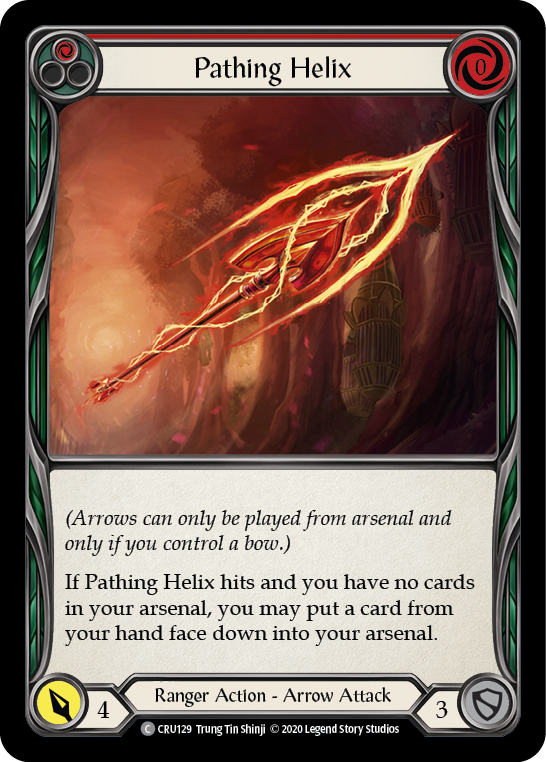 Pathing Helix (Red) [CRU129] (Crucible of War)  1st Edition Normal | The CG Realm