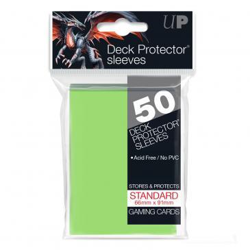 50ct Lime Green Standard Deck Protectors | The CG Realm