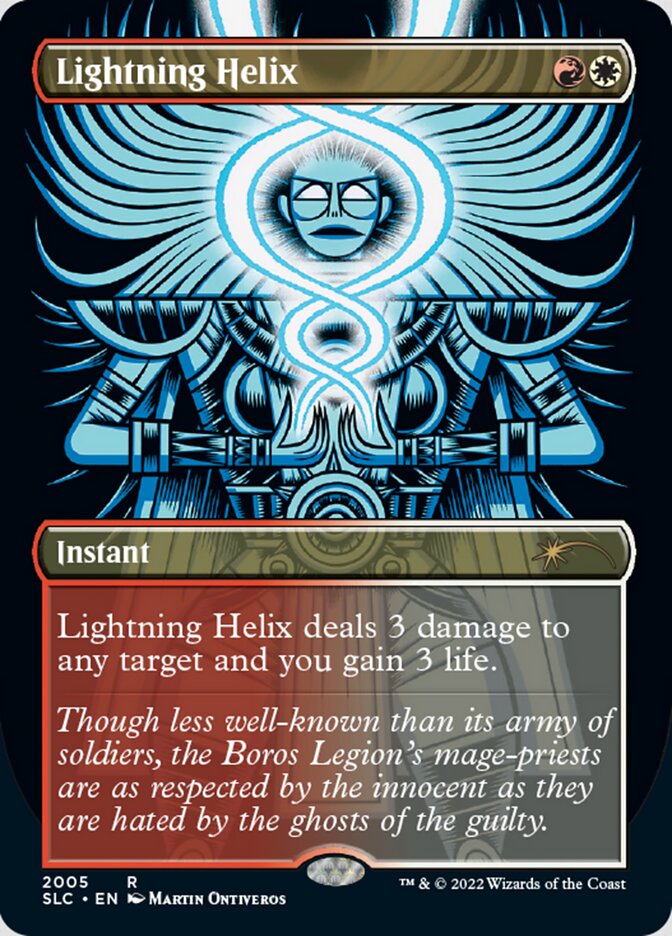 Lightning Helix (Borderless) [Secret Lair 30th Anniversary Countdown Kit] | The CG Realm