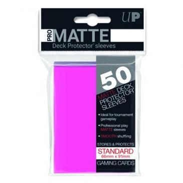 50ct Pro-Matte Bright Pink Standard Deck Protectors | The CG Realm