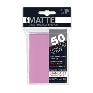50ct Pro-Matte Pink Standard Deck Protectors | The CG Realm