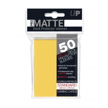 50ct Pro-Matte Yellow Standard Deck Protectors | The CG Realm