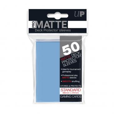 50ct Pro-Matte Light Blue Standard Deck Protectors | The CG Realm