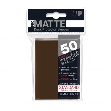 50ct Pro-Matte Brown Standard Deck Protectors | The CG Realm