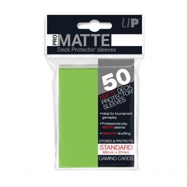 50ct Pro-Matte Lime Green Standard Deck Protectors | The CG Realm