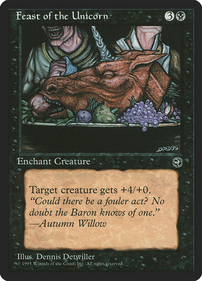 Feast of the Unicorn (Autumn Willow Flavor Text) [Homelands] | The CG Realm