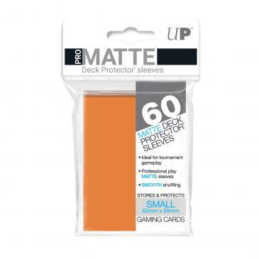 60ct Pro-Matte Orange Small Deck Protectors | The CG Realm