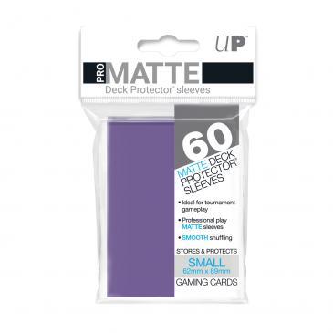 60ct Pro-Matte Purple Small Deck Protectors | The CG Realm