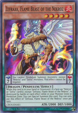 Zefraxa, Flame Beast of the Nekroz [CROS-ENAE1] Super Rare | The CG Realm