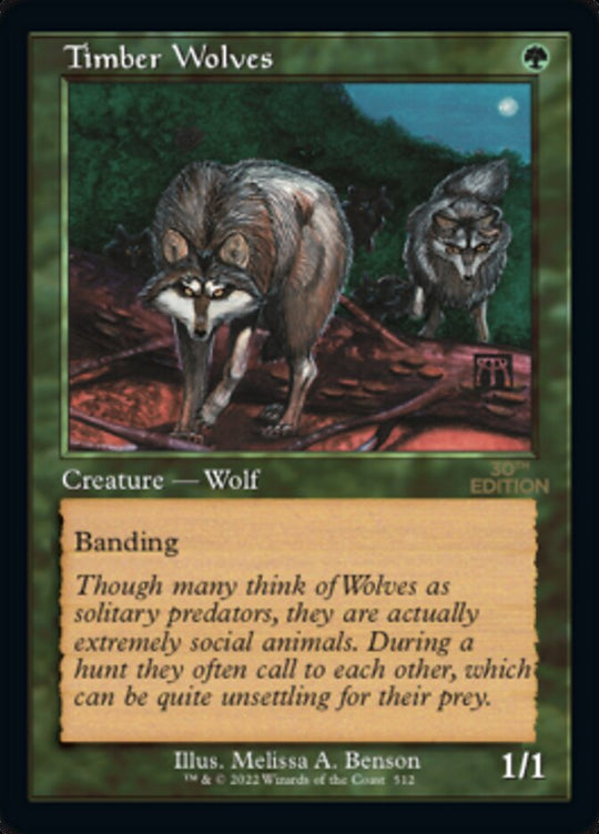 Timber Wolves (Retro Frame) (30A-512) - 30th Anniversary Edition