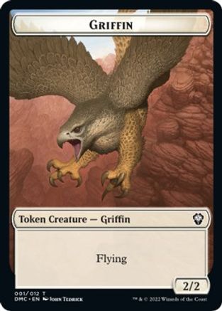 Zombie Knight // Griffin Double-Sided Token [Dominaria United Commander Tokens] | The CG Realm